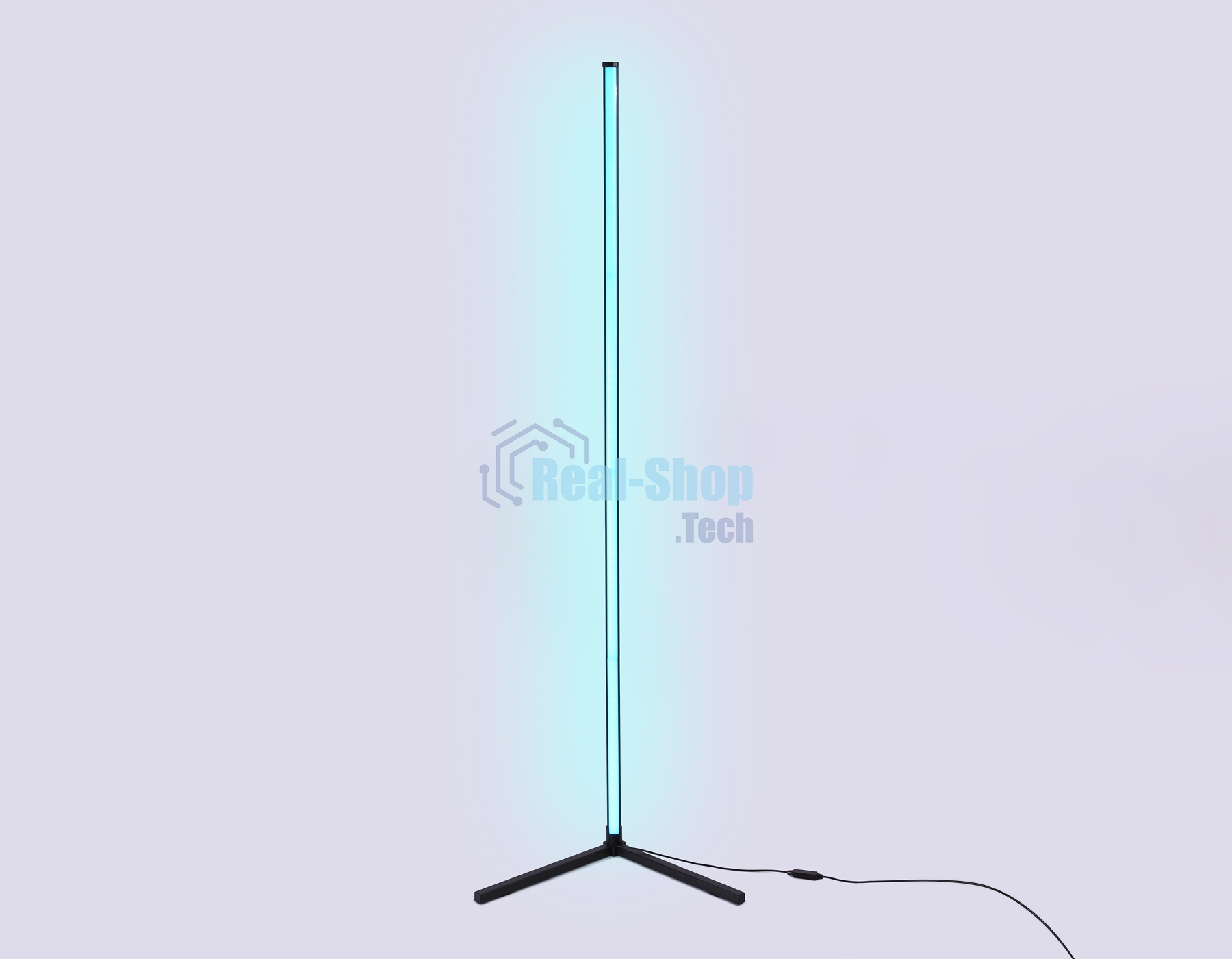 Светильник Ambrella light FL8027 BK черный LED 20W RGB D32*1650 (ПДУ РАДИО 2.4G)