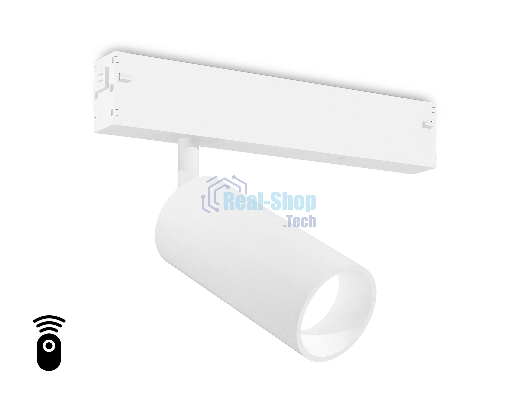 Управляемый светодиодный светильник для шинопровода Magnetic Ambrella light GL1211 WH белый IP20 12W 3000K-6400K 220V 36° D45*100 (Без ПДУ)