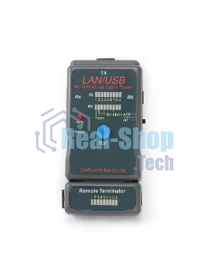 Тестер LAN Cablexpert NCT-2, 100/1000 Base-TX, для UTP, STP, RJ-11, USB-кабеля