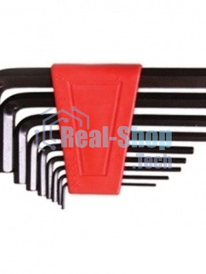 Набор ключей Matrix имбусовых hex 2.0–12мм crv 9 шт, оксидированные