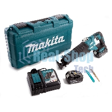 Ножовка Makita DJR187RTE 18В. 2х5АчLi-ion. 0-3000об\м. ход-32мм. рез-255мм