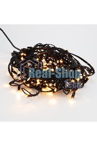 Гирлянда Neon-night Айсикл (Бахрома) светодиодная 3,2х0,9 м, с эффектом мерцания, 120 LED, черный провод каучук, теплое белое свечение