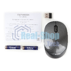 Мышь беспроводная Гарнизон GMW-440-1 серый, 1000 dpi, радиоканал, USB, кнопки - 3