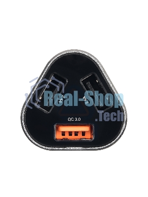 Автомобильное зарядное устройство ACD черный 23Вт, 3xUSB 1QC+2Smart, 3.6~12В, 3А RTL