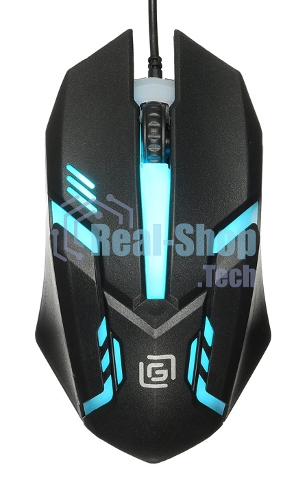 Мышь проводная Oklick 396M INSOMNIA черный, 1000 dpi, USB, кнопки - 3