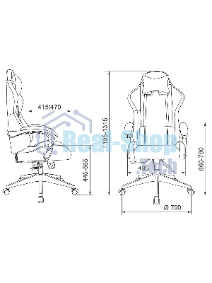 Кресло Бюрократ Zombie Predator Neo Black черный, экокожа, 120 кг, механизм качания