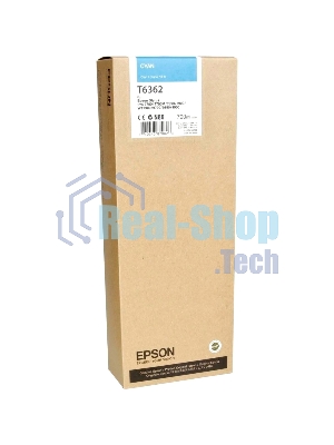 Картридж струйный Epson C13T636200 голубой (700 мл) для Stylus 7700, 7890, 7900, 9700, 9890, 9900, WT7900