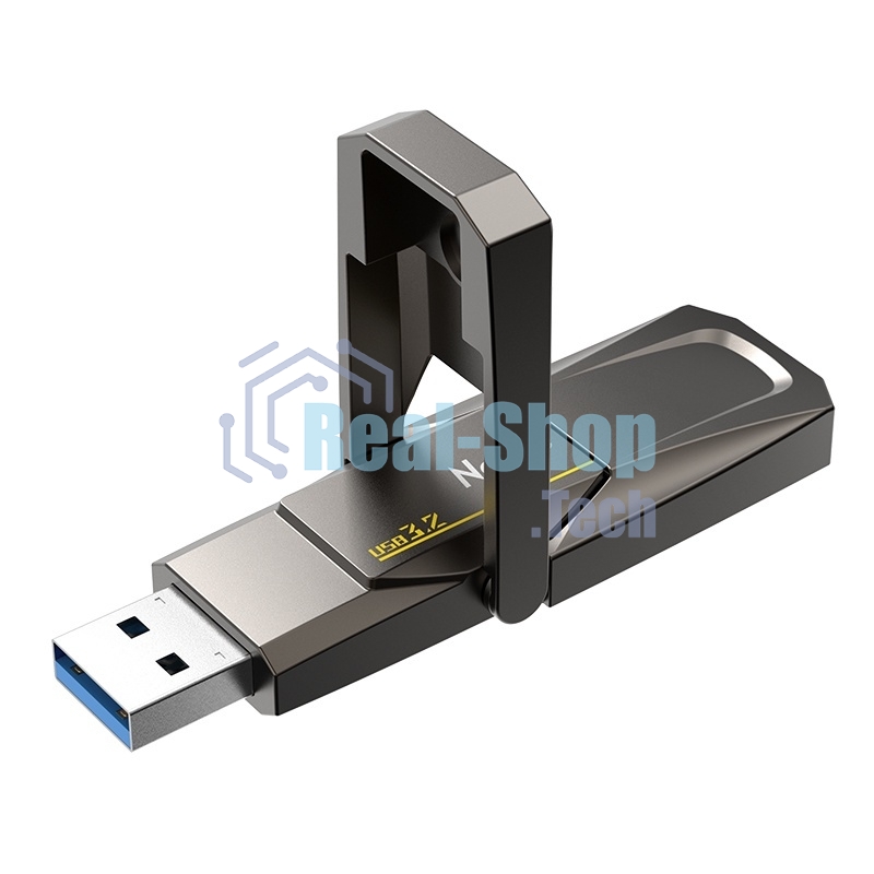Флешка USB Netac US5 256Gb USB 3.2+TypeC Solid State Flash, up to 550MB/500Mb/s