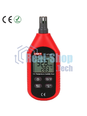 Измеритель температуры и влажности UT333, -10 ~ 60C, 0 ~ 100%