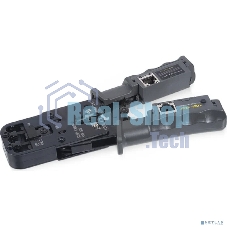 Инструмент для обжима проводников Cabeus, RJ-45, RJ-12, RJ-11, с тестером, 3 в 1, (HT-2010NT (HT-022))