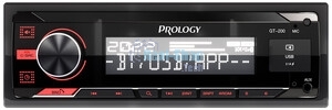Автомагнитола Prology GT-200, 1 DIN, Bluetooth, USB Type-A, AUX, пульт ДУ