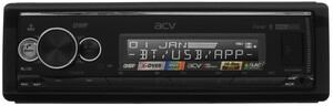 Автомагнитола ACV ADX-903BM, 1 DIN, Bluetooth, USB Type-A, AUX, пульт ДУ