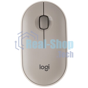 Мышь беспроводная Logitech Pebble M350 белый, 1000 dpi, радиоканал, Bluetooth, USB, кнопки - 3