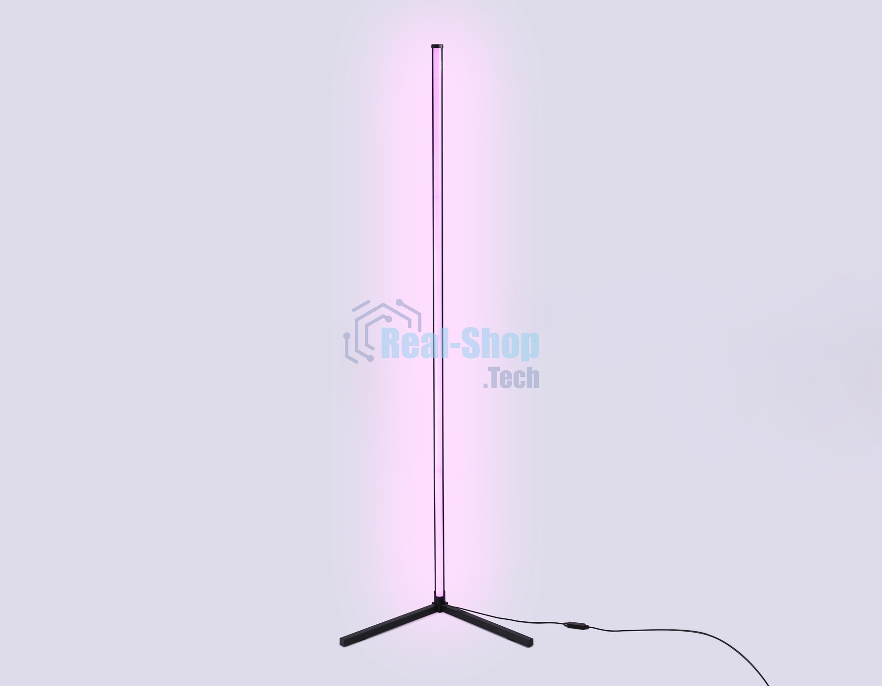 Светильник Ambrella light FL8027 BK черный LED 20W RGB D32*1650 (ПДУ РАДИО 2.4G)