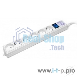 Фильтр-удлинитель PowerCube (SPG(5+1)-16B-3M) 6 розеток, 3м,16А/3,5 кВт, белый