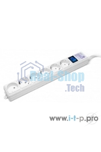 Фильтр-удлинитель PowerCube (SPG(5+1)-16B-3M) 6 розеток, 3м,16А/3,5 кВт, белый