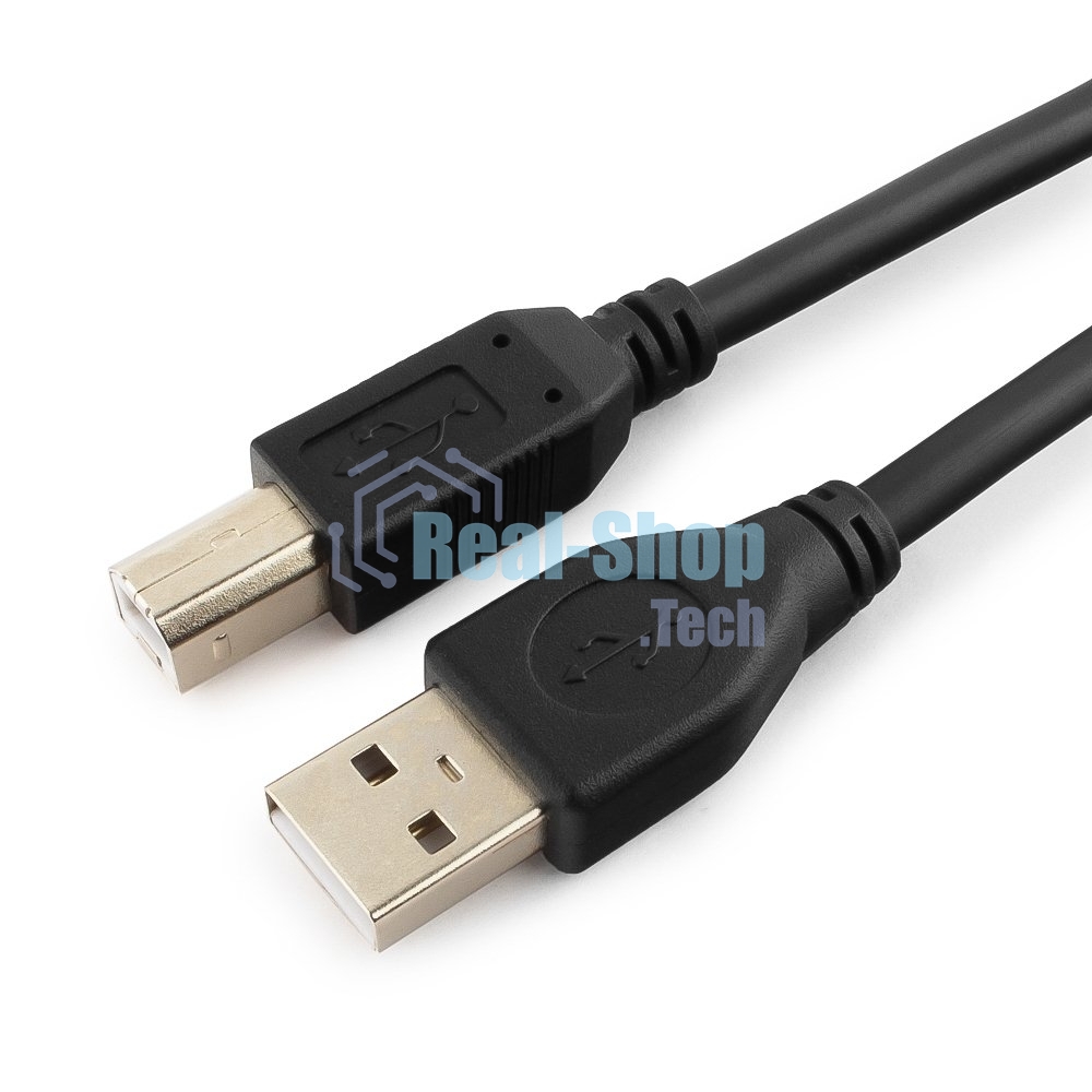 Кабель Gembird/Cablexpert USB 2.0 Pro, AM/BM, 4.5м, экран,2феррит.кольца, черный, пакет
