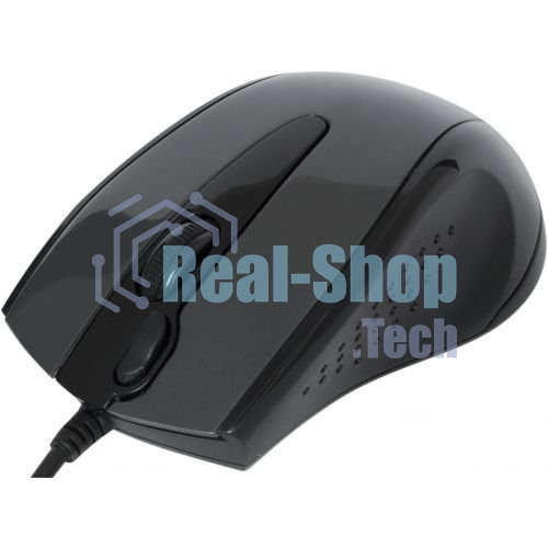 Мышь проводная A4Tech N-500F серый глянец/черный, 1200 dpi, USB, кнопки - 4