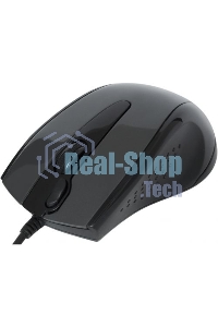 Мышь проводная A4Tech N-500F серый глянец/черный, 1200 dpi, USB, кнопки - 4