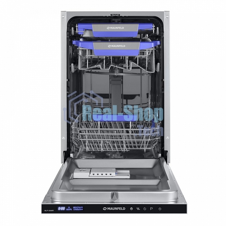 Встраиваемая посудомоечная машина Maunfeld MLP-08IMR, черный, 44.5 см, 10 компл., 47 дБ, класс A++
