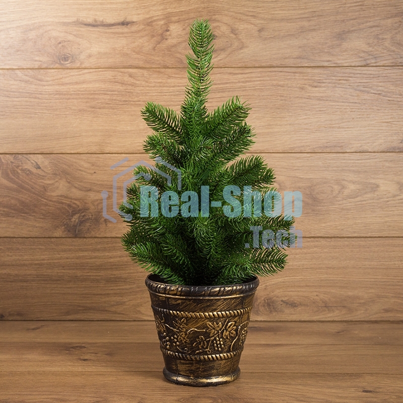 Елочка Neon-night 45 см в пластиковом горшке, Литая