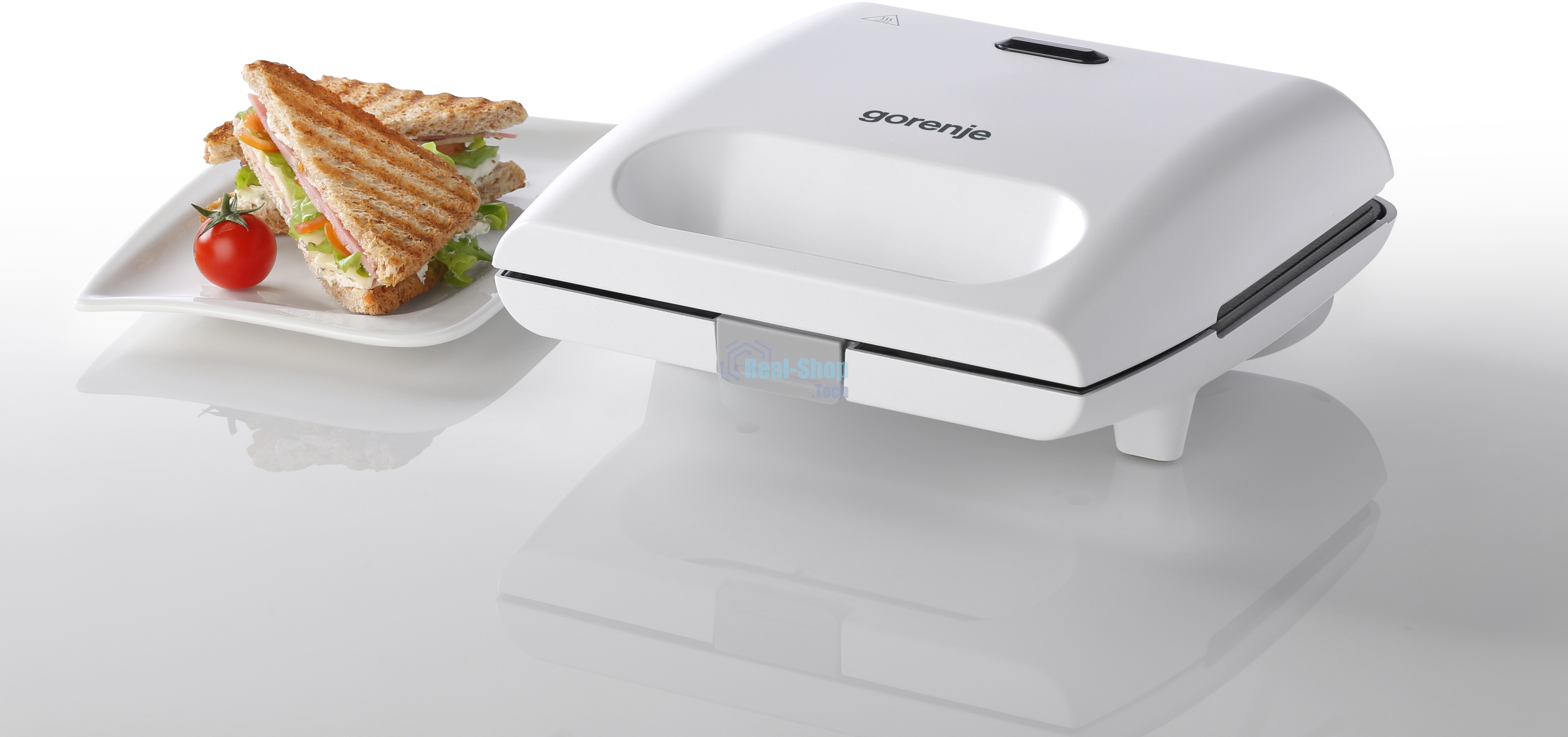 Сэндвичница электрическая Gorenje SM701GCW 700Вт белый