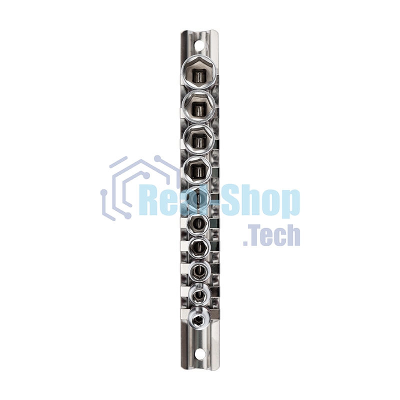 Набор торцевых головок Rexant 1/4, шестигранные, CrV, 10 шт., 4-13 мм