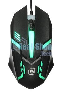 Мышь проводная Oklick 396M INSOMNIA черный, 1000 dpi, USB, кнопки - 3