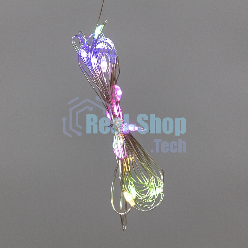 Гирлянда Neon-night Светодиодный дождь из росы 3х2м, мультиколор, USB + пульт управления, с крючками для крепления