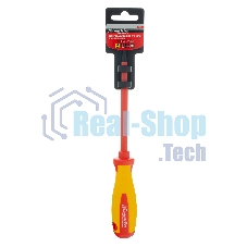 Отвертка Matrix Insulated, SL5,5 x 125 мм, CrMo, до 1000 В, двухкомп. рукоятка