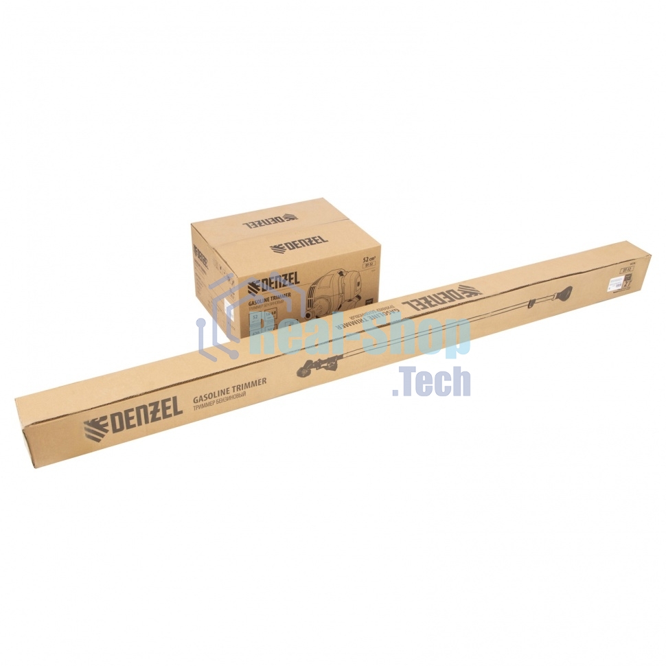 Триммер бензиновый Denzel DT 52 52см 3 3 лс. неразъемная штанга состоит из 2 частей