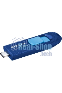 Флешка USB ADATA UC300 (ACHO-UC300-256G-RNB/BU), 256Gb, USB 3.2 Gen1, R/W 100/30, синий/голубой