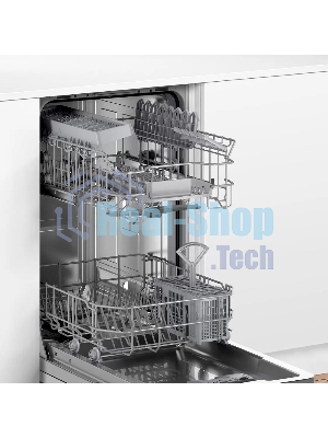 Встраиваемая посудомоечная машина Bosch SPV4HMX10E, серебристый, 44.8 см, 10 компл., 44 дБ, класс A++