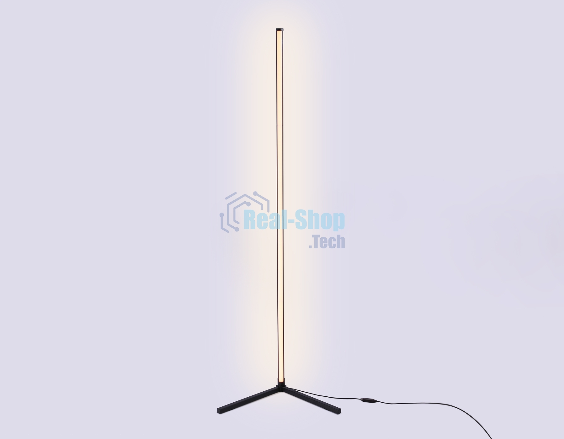 Светильник Ambrella light FL8027 BK черный LED 20W RGB D32*1650 (ПДУ РАДИО 2.4G)