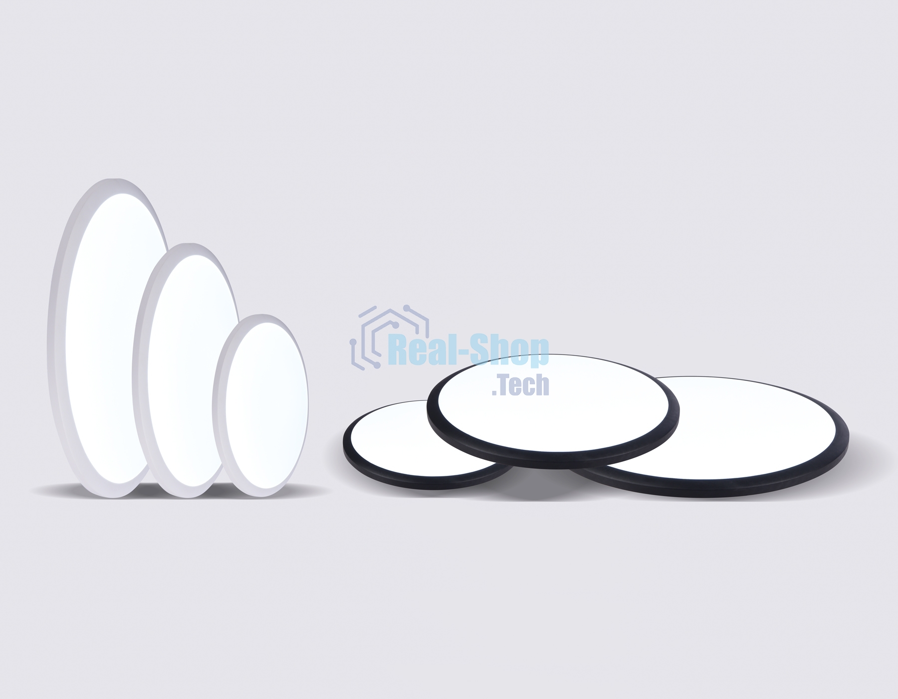 Потолочный светодиодный светильник Ambrella light FZ1231 WH белый IP44 42W 6400К D370*55 (Без ПДУ)