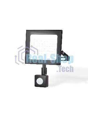 Прожектор светодиодный с датчиком движения Ambrella light ST8115 BK черный IP65 LED 6500K 50W 160*134*28