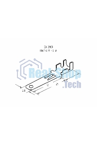 Клемма плоская Rexant штекер 2.8 мм 0,5-1.5 мм² (РП-п 1.5-(2.8))