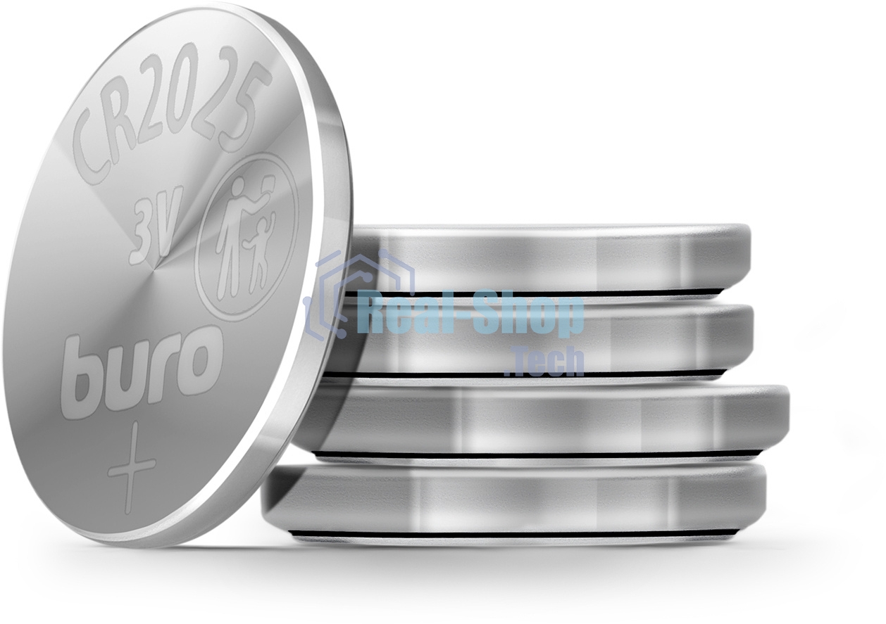 Батарея Buro Lithium CR2025 (1шт) блистер, 3 В