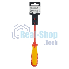 Отвертка Matrix Insulated, SL5,5 x 125 мм, CrMo, до 1000 В, двухкомп. рукоятка