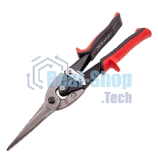 Ножницы по металлу Matrix, удлиненные, 285 мм, пряморежущие, обрезиненные рукоятки