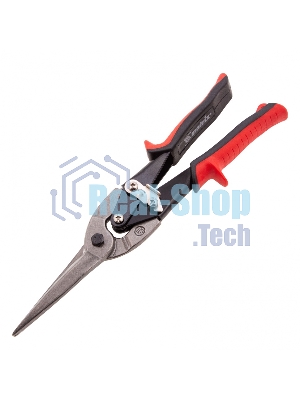 Ножницы по металлу Matrix, удлиненные, 285 мм, пряморежущие, обрезиненные рукоятки