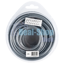 Леска для триммера Denzel армированная алюминием квадратная, 2,7мм х 15м, блистер ALUFLEX