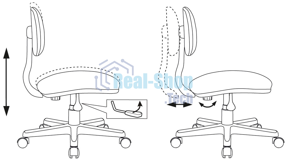 Кресло детское Бюрократ CH-W201NX мультиколор маскарад, крестовина пластик, пластик белый