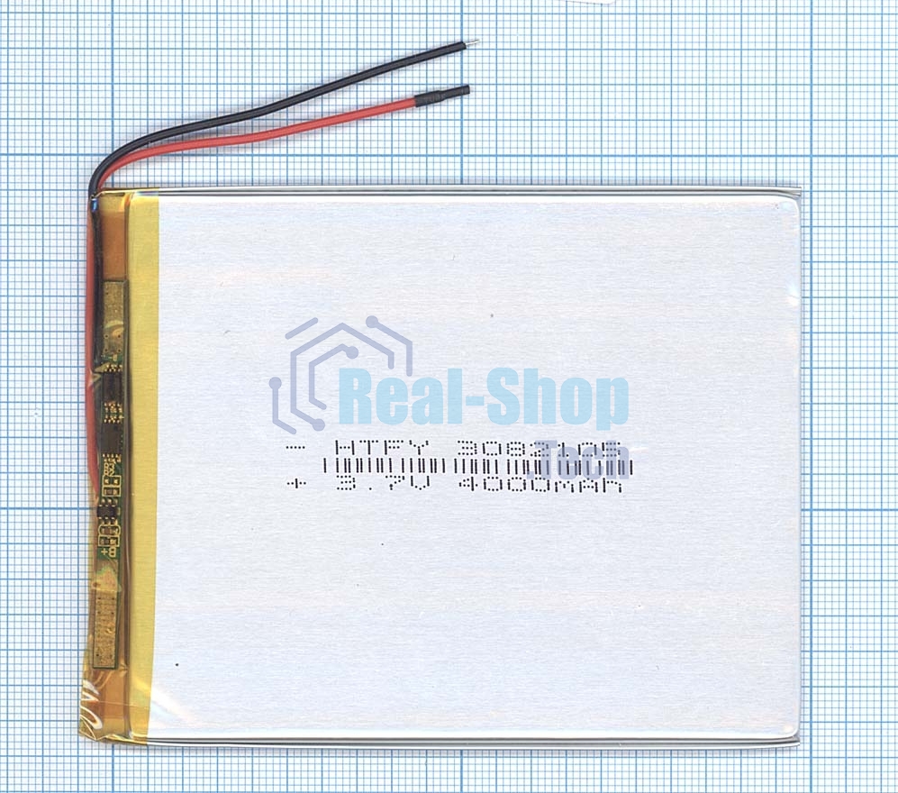 Аккумулятор Li-Pol (батарея) 3x82x105 мм 2pin 3.7V/4000mAh