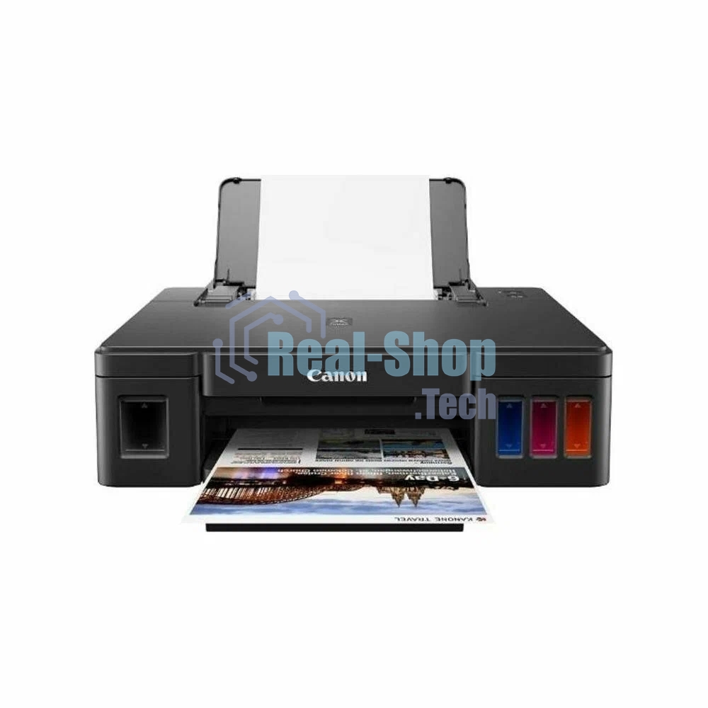 Принтер струйный Canon PIXMA G1410, 4-цветный струйный СНПЧ A4, 8.8 (5 цв) изобр./мин, 4800x1200 dpi, подача: 100 лист., USB, печать фотографий, печать без полей