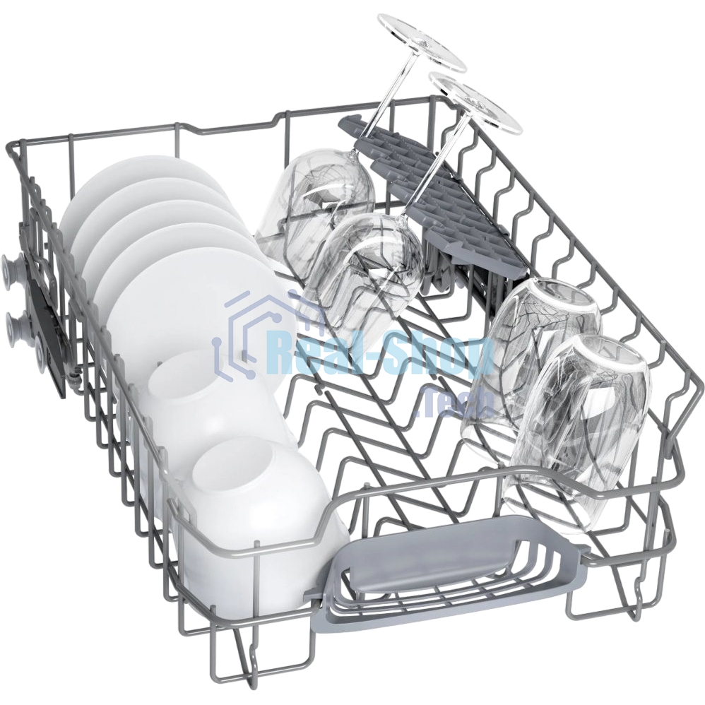Встраиваемая посудомоечная машина Bosch SPV4HMX10E, серебристый, 44.8 см, 10 компл., 44 дБ, класс A++