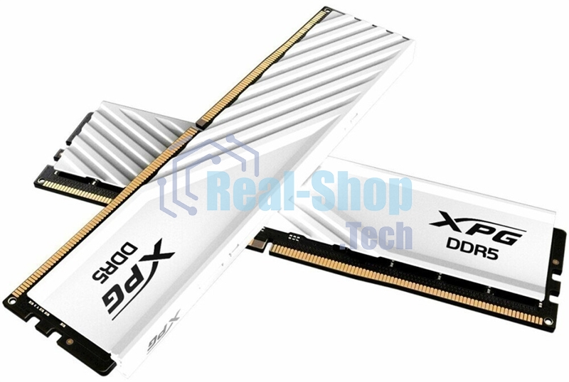 Оперативная память XPG Lancer Blade, DDR5, 32GB (2x16GB), 6400MHz, CL32, DIMM, с радиаторами, белый