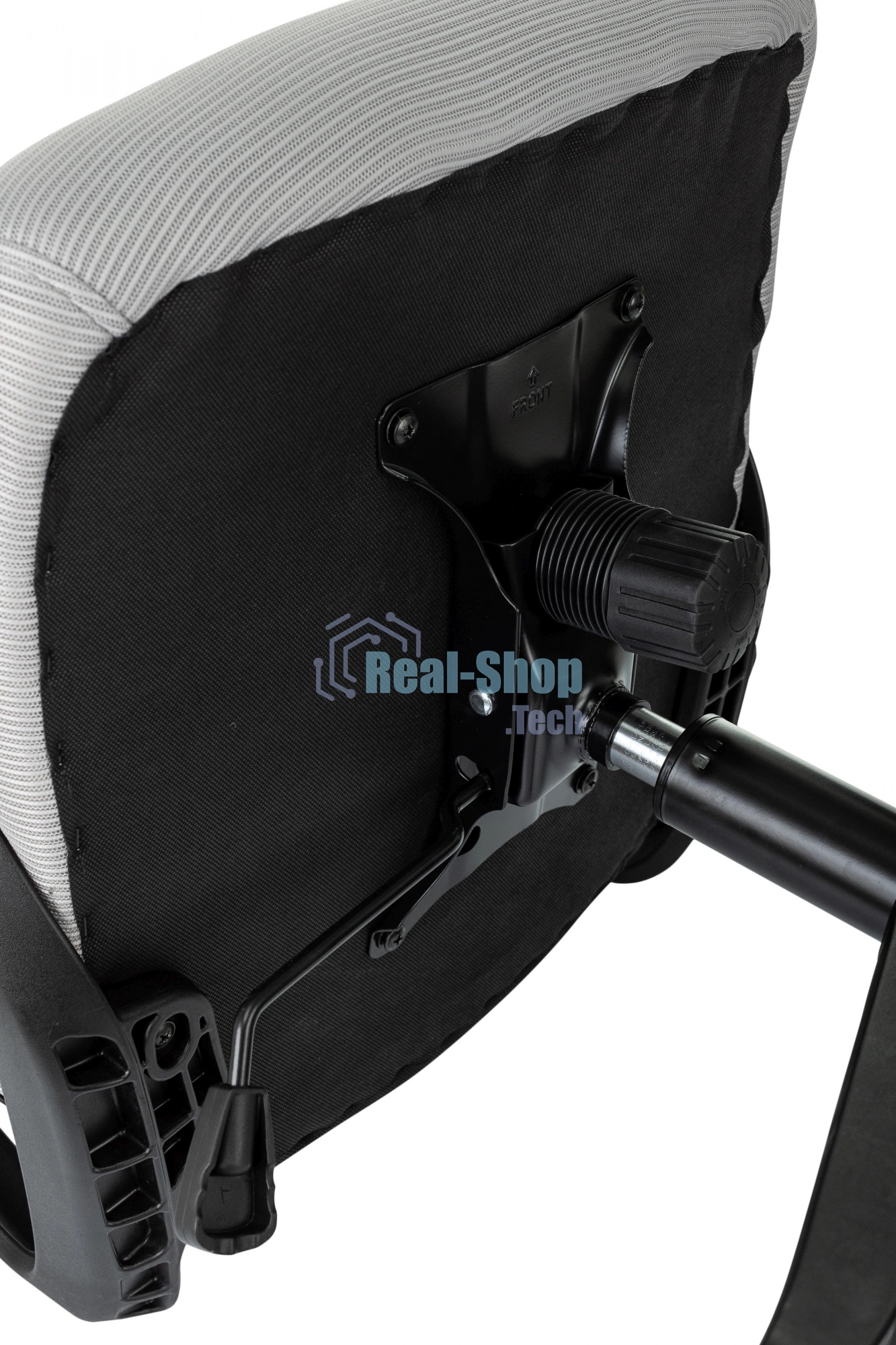 Кресло руководителя Бюрократ Wise серый, сетка/ткань, с подголов. крестов. пластик