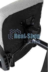 Кресло руководителя Бюрократ Wise серый, сетка/ткань, с подголов. крестов. пластик