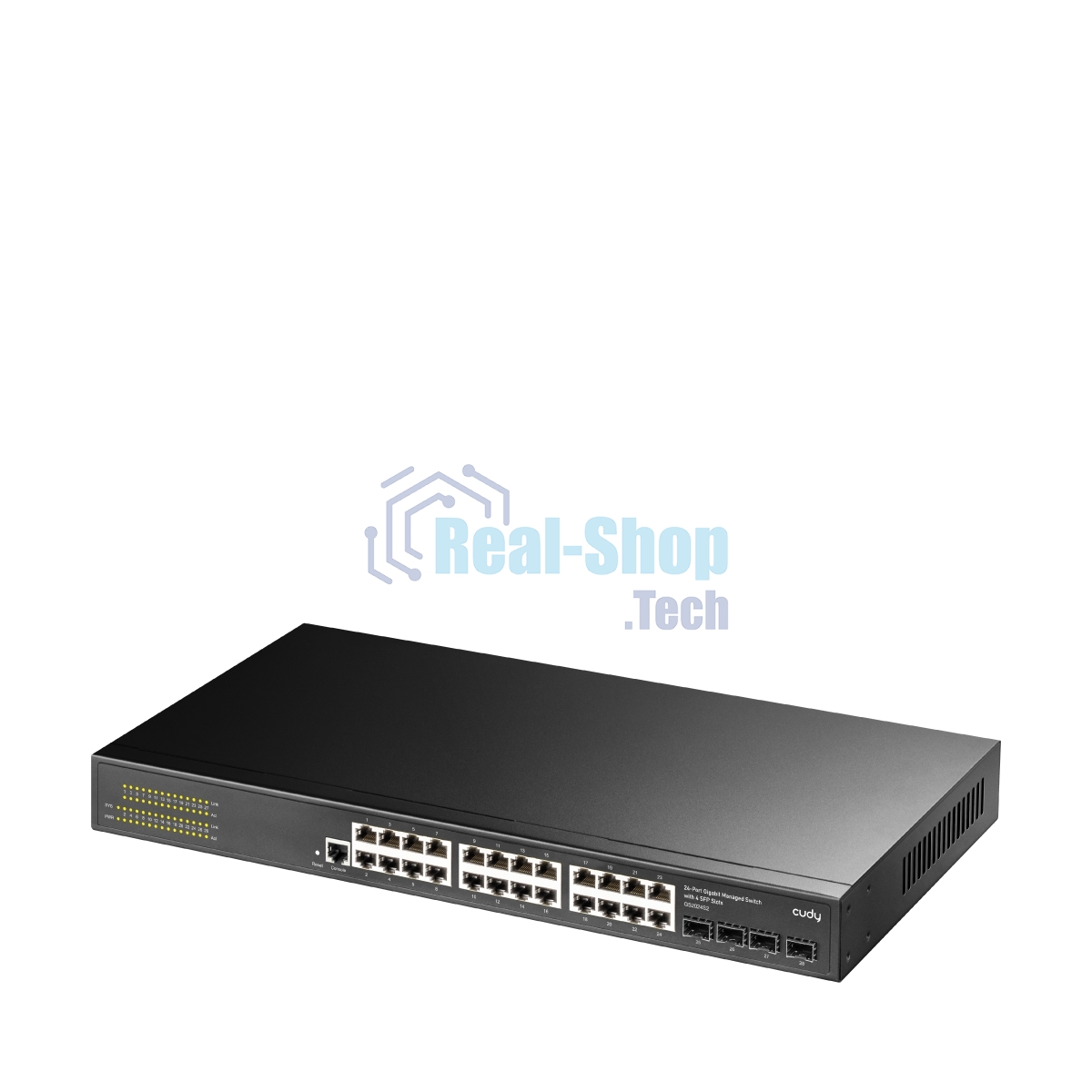 Коммутатор Cudy GS2024S2, 24×1 Гбит/с, 4×1 Гбит/с SFP